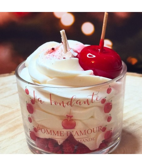 Bougie "gourmande" - Pomme d'amour